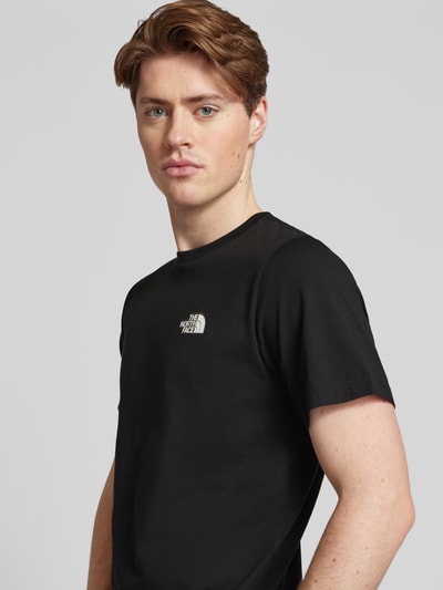 The North Face T-shirt met labelprint Zwart - 3