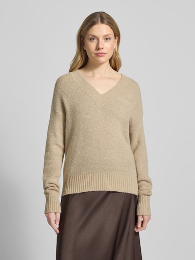 Weekend Max Mara Comfort fit gebreide pullover van wolmix, model 'VISITA' Zand - 4