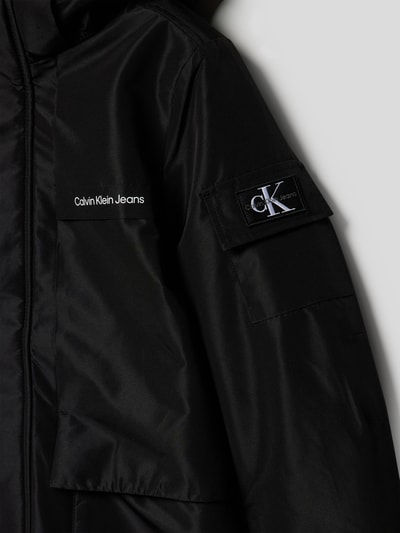 Calvin Klein Jeans Jacke mit abnehmbarer Kapuze Schwarz 2