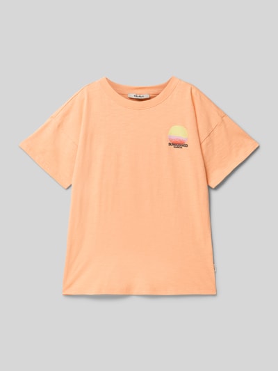 Garcia T-Shirt mit Label-Print Apricot 1