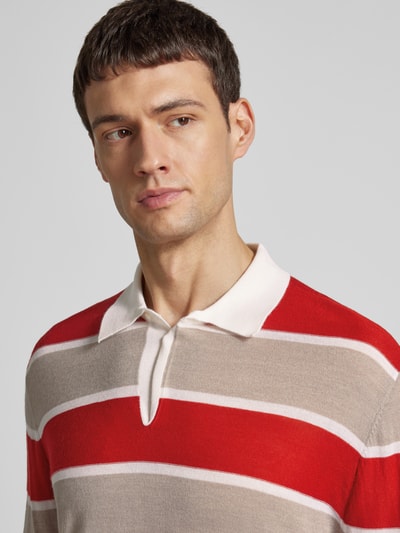 ARMANI EXCHANGE Strickpullover mit Polokragen Rot 3