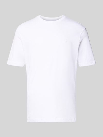 HECHTER PARIS T-Shirt mit Logo-Stitching Weiss 2
