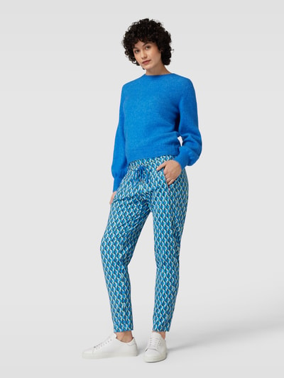 MAC Regular fit stoffen broek met all-over motief, model 'EASY ACTIVE' Groen - 1