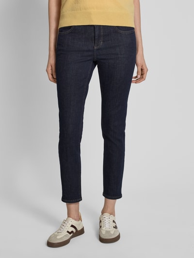 Angels Skinny fit jeans in 5-pocketmodel, model 'Ornella' Donkerblauw - 4