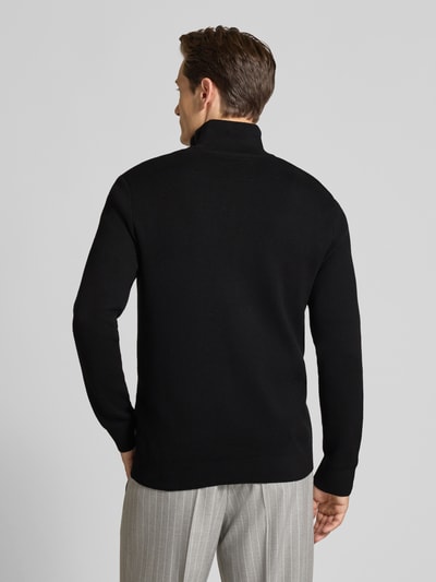 Jack & Jones Premium Schipperstrui met labeldetail, model 'MILANO' Zwart - 5