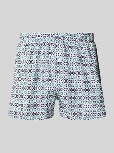 Hanro Boxershorts mit elastischem Bund Jeansblau 1