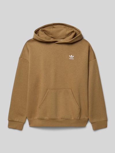 adidas Originals Hoodie mit Label-Stitching Hellbraun 1
