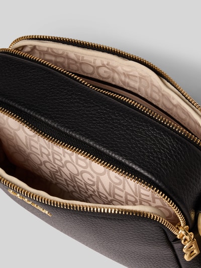 BOGNER Torba na ramię skórzana z aplikacją z logo model ‘wallis avy’ Czarny 5