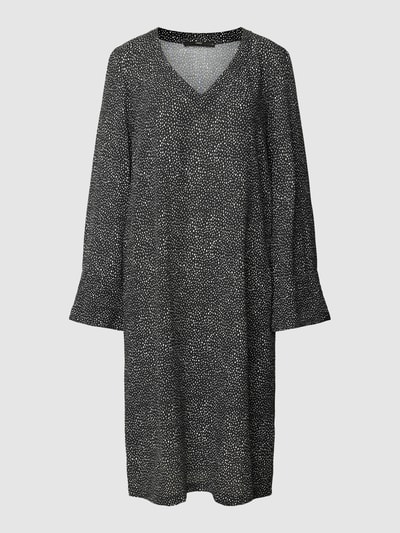 Lanius Knielanges Kleid mit Allover-Muster Black 2