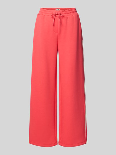Produktfoto, Wide Fit Sweatpants mit elastischem Bund Modell 'KATE NEO' von ICHI, Material-Mix mit Viskose, pink, glatte Textur