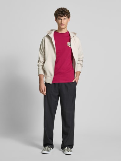 SANTA CRUZ T-shirt met labelprint Felroze - 1