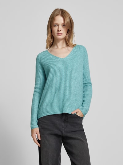 Fynch-Hatton Strickpullover mit V-Ausschnitt Aqua 4