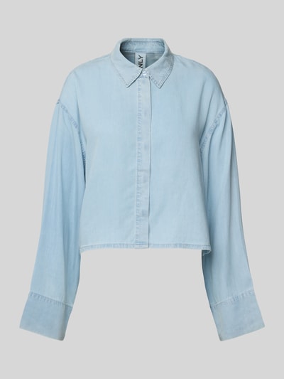 Only Bluzka koszulowa o kroju regular fit z rękawami kimono model ‘CHARIS’ Jasnoniebieski 2