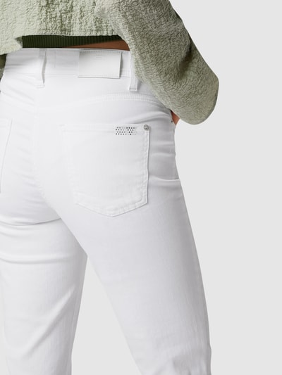 Cambio Cropped Jeans mit Swarovski®-Kristallen Weiss 3