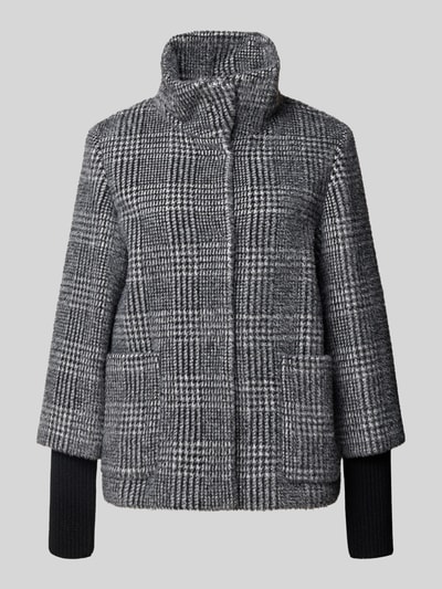 s.Oliver BLACK LABEL Kurtka o kroju regular fit z długimi mankietami z prążkowanej dzianiny Antracytowy 2