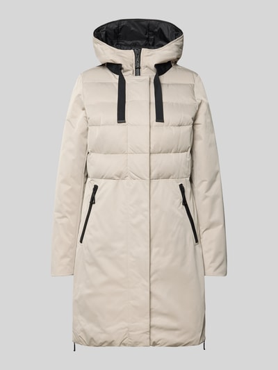 Amber & June Steppmantel mit Kapuze Kitt 2