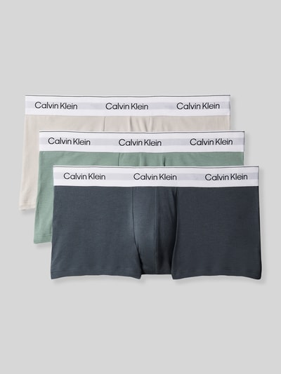 Calvin Klein Underwear Trunks aus Baumwoll-Mix im 3er-Pack Modell 'LOW RISE TRUNK 3PK' Mittelgrau 2