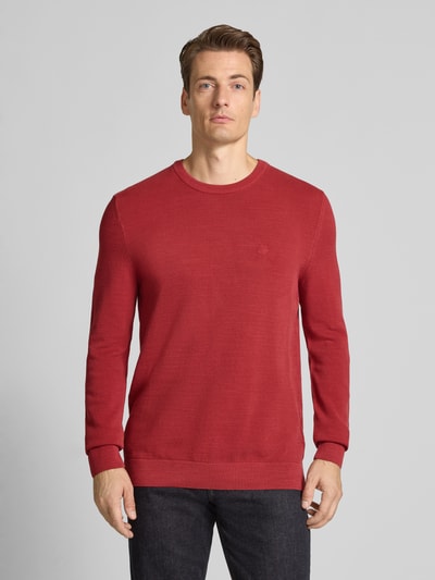 Marc O'Polo Regular Fit Strickpullover aus reiner Baumwolle Rot 4