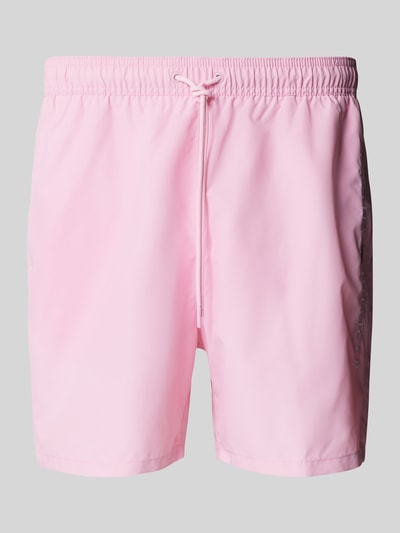 Tommy Hilfiger Regular Fit Badeshorts mit Label Stitching Rosa 1