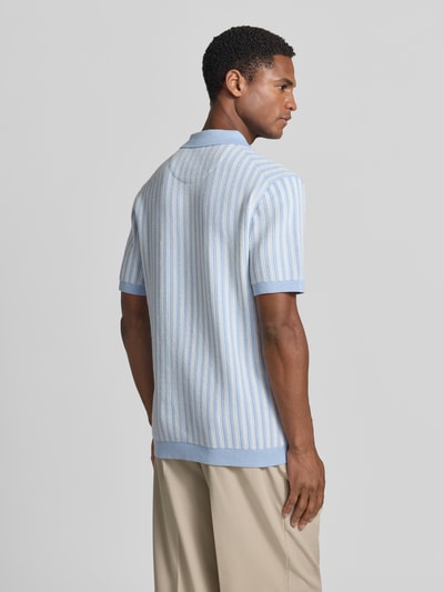 MCNEAL Regular Fit Poloshirt in Strick-Optik Sky 5