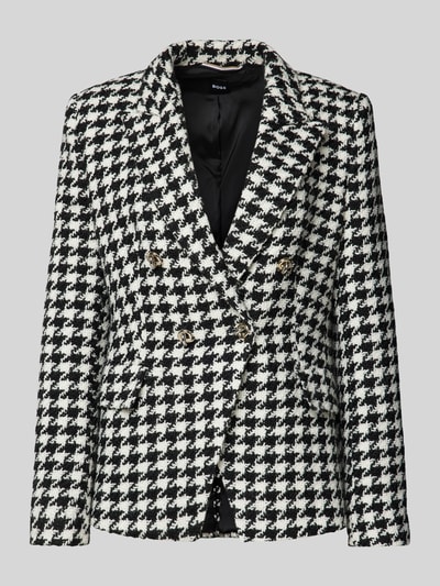 BOSS Regular fit blazer met dubbele knoopsluiting, model 'Jia' Zwart - 2