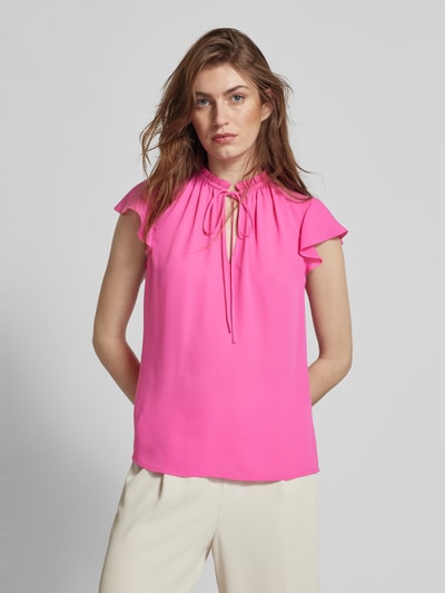 Jake*s Collection Blouseshirt met vleermuismouwen Fuchsia - 4