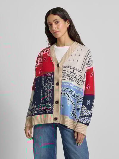 Weekend Max Mara Kardigan o kroju oversized z czystej bawełny model ‘BAOBAB’ Niebieski 4