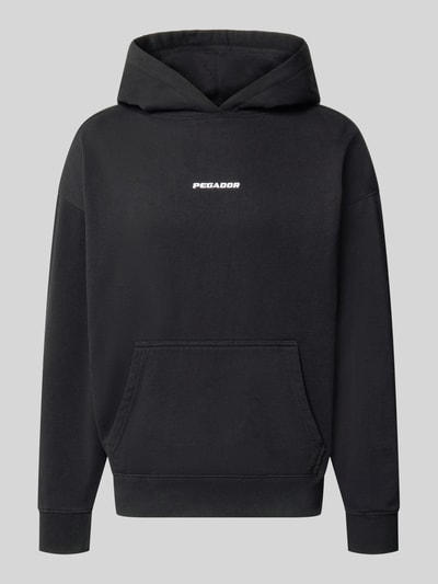 PEGADOR Relaxed Fit Hoodie aus Baumwoll-Mix Modell 'Clarita' Black 2