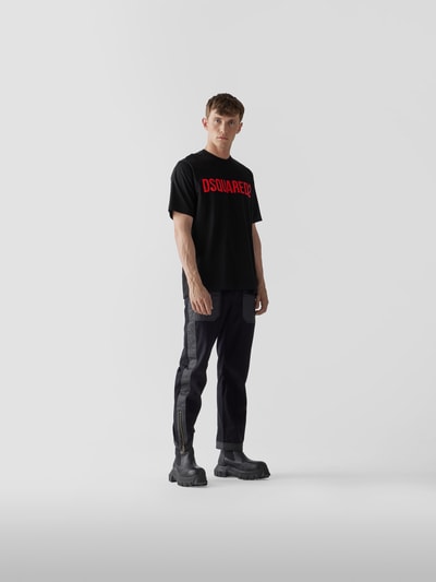 Dsquared2 T-Shirt mit Label-Print Schwarz 1