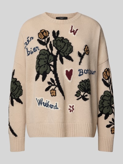 Weekend Max Mara Oversized pullover van een zuivere scheerwol, model 'PAVIDI' Zand - 2