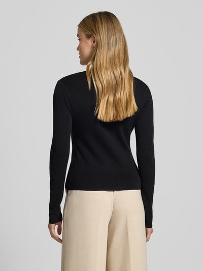 SUNCOO PARIS Strickjacke mit Raffungen Modell 'GAMIRA' Black 5