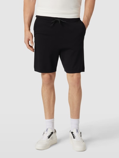 SELECTED HOMME Shorts mit gerippten Abschlüssen Modell 'TELLER' Black 4