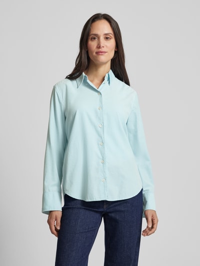 Marc O'Polo Regular fit overhemdblouse van fijne corduroy Lichtblauw - 4