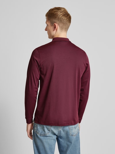 RAGMAN Regular fit poloshirt met borstzak Bordeaux - 5