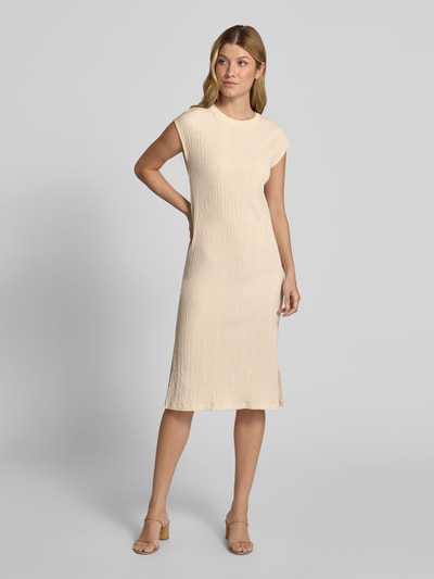 Tom Tailor Midi-jurk in kreuklook Beige - 4