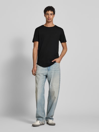 Only & Sons T-shirt met ronde hals, model 'MATT' Zwart - 1