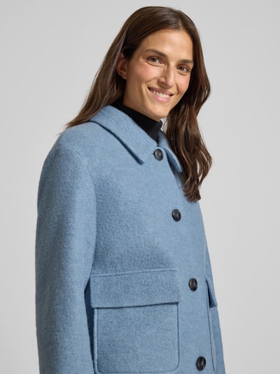 Fuchs Schmitt Wollen jack met platte kraag Lichtblauw - 3