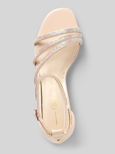 Buffalo Sandalette mit Strasssteinbesatz Modell 'LILLY GLAM' Ecru 3