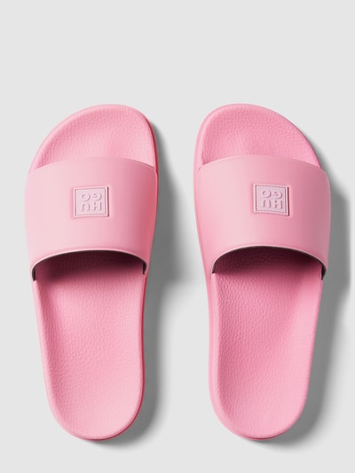 HUGO Slides mit Label-Detail Pink 3