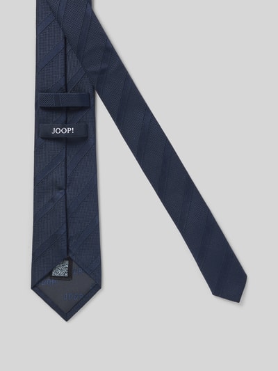 Produktfoto, Seidenkrawatte mit Strukturmuster (7 cm) von JOOP! Collection in Dunkelblau, Klassische Form, feine Textur, Allover-Look, Breite 7 cm