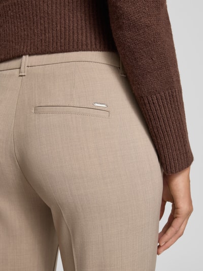Brax Straight fit stoffen broek met schapenwol, model 'Maron' Taupe - 3