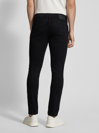 Tom Tailor Slim fit jeans met stretch, model 'Troy' Zwart - 5