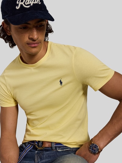 Polo Ralph Lauren regular fit T-shirt van puur katoen Lichtgeel - 3
