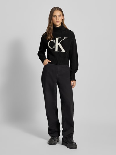 Calvin Klein Jeans Strickpullover mit Rollkragen Black 1