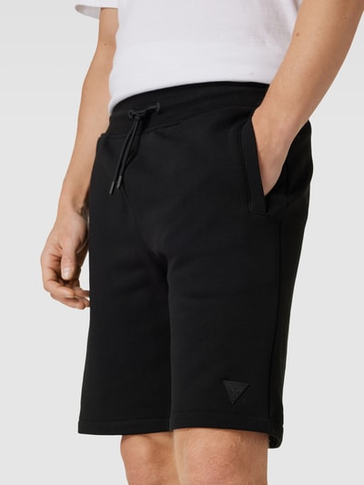 Guess Activewear Sweatshorts mit Label-Applikation Modell 'ALDWIN' Black 3