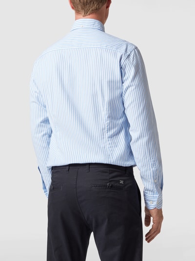 Eton Slim fit zakelijk overhemd van oxford Bleu - 5