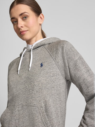 Polo Ralph Lauren Bluza z kapturem i wyhaftowanym logo Średnioszary melanż 3