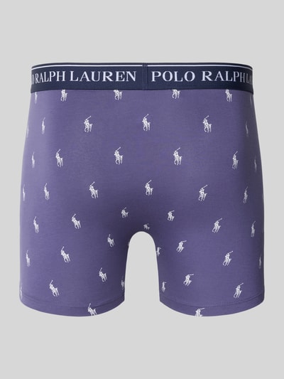 Polo Ralph Lauren Underwear Bokserki z elastycznym paskiem z logo w zestawie 3 szt. Niebieski 3