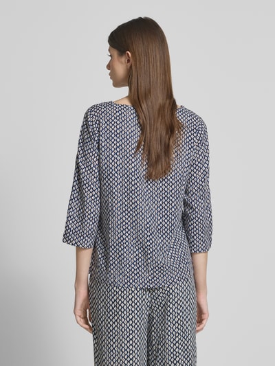 Zero Relaxed fit blouse van pure viscose Bleu - 5