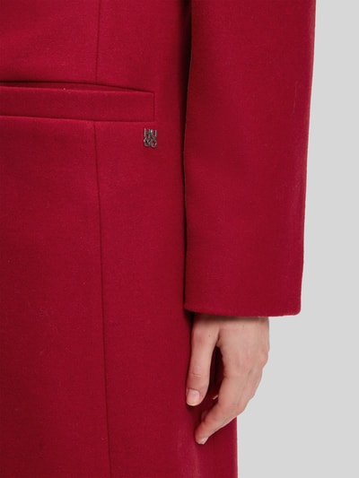 HUGO Płaszcz wełniany o kroju comfort fit z zapięciem na dwa guziki model ‘MOJENI’ Czerwony 6